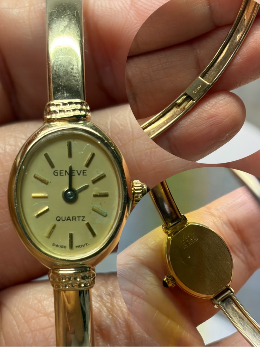 Gold-Tone Women’s Quartz Bracelet Watch